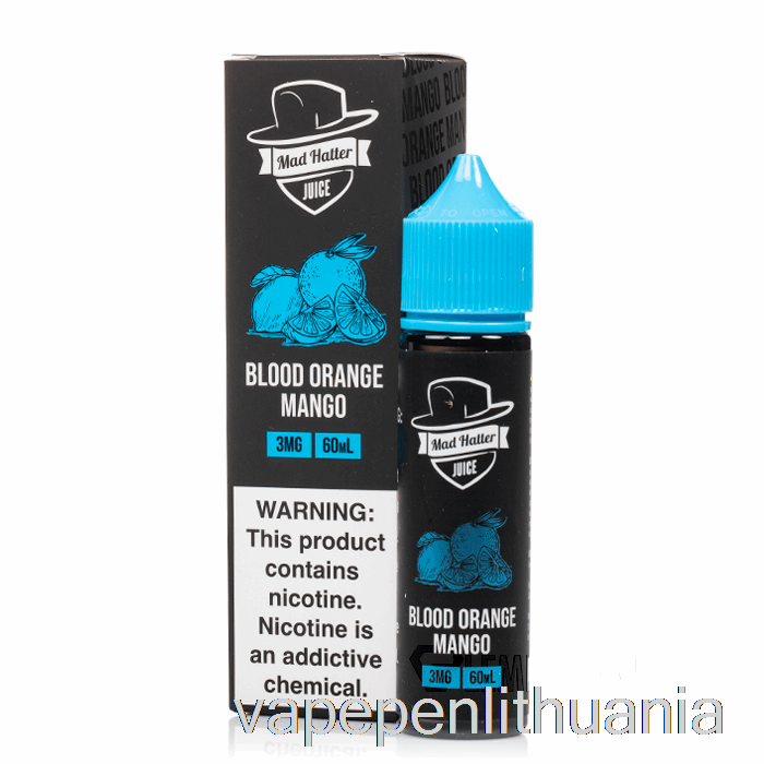 Kraujo Apelsinas Mangas - Mad Hatter - 60ml 6mg Vape Skystis